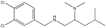 [(3,4-dichlorophenyl)methyl][2-(dimethylamino)-4-methylpentyl]amine Struktur