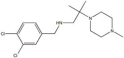 [(3,4-dichlorophenyl)methyl][2-methyl-2-(4-methylpiperazin-1-yl)propyl]amine Struktur