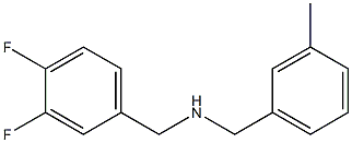 [(3,4-difluorophenyl)methyl][(3-methylphenyl)methyl]amine Struktur