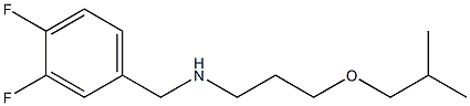 [(3,4-difluorophenyl)methyl][3-(2-methylpropoxy)propyl]amine Struktur