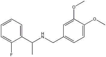 [(3,4-dimethoxyphenyl)methyl][1-(2-fluorophenyl)ethyl]amine Struktur