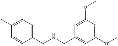 [(3,5-dimethoxyphenyl)methyl][(4-methylphenyl)methyl]amine Struktur