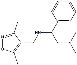 [(3,5-dimethyl-1,2-oxazol-4-yl)methyl][2-(dimethylamino)-1-phenylethyl]amine Struktur