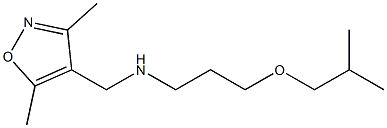 [(3,5-dimethyl-1,2-oxazol-4-yl)methyl][3-(2-methylpropoxy)propyl]amine Struktur