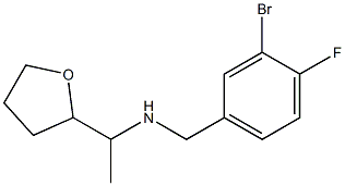 [(3-bromo-4-fluorophenyl)methyl][1-(oxolan-2-yl)ethyl]amine Struktur