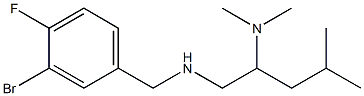 [(3-bromo-4-fluorophenyl)methyl][2-(dimethylamino)-4-methylpentyl]amine Struktur