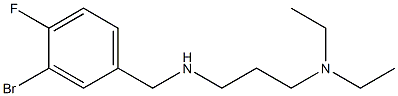 [(3-bromo-4-fluorophenyl)methyl][3-(diethylamino)propyl]amine Struktur