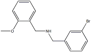 [(3-bromophenyl)methyl][(2-methoxyphenyl)methyl]amine Struktur