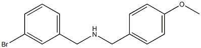 [(3-bromophenyl)methyl][(4-methoxyphenyl)methyl]amine Struktur