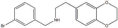 [(3-bromophenyl)methyl][2-(2,3-dihydro-1,4-benzodioxin-6-yl)ethyl]amine Struktur