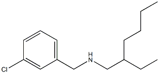 [(3-chlorophenyl)methyl](2-ethylhexyl)amine Struktur