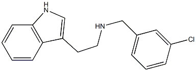 [(3-chlorophenyl)methyl][2-(1H-indol-3-yl)ethyl]amine Struktur