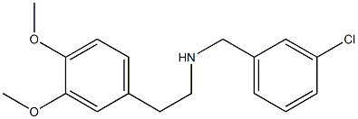 [(3-chlorophenyl)methyl][2-(3,4-dimethoxyphenyl)ethyl]amine Struktur