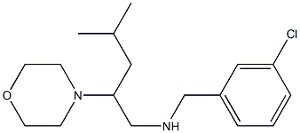 [(3-chlorophenyl)methyl][4-methyl-2-(morpholin-4-yl)pentyl]amine Struktur