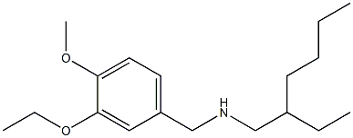 [(3-ethoxy-4-methoxyphenyl)methyl](2-ethylhexyl)amine Struktur