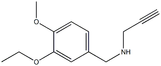 [(3-ethoxy-4-methoxyphenyl)methyl](prop-2-yn-1-yl)amine Struktur