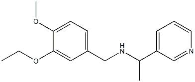 [(3-ethoxy-4-methoxyphenyl)methyl][1-(pyridin-3-yl)ethyl]amine Struktur