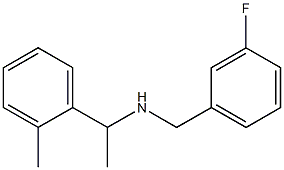 [(3-fluorophenyl)methyl][1-(2-methylphenyl)ethyl]amine Struktur