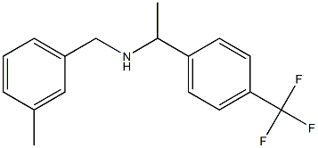 [(3-methylphenyl)methyl]({1-[4-(trifluoromethyl)phenyl]ethyl})amine Struktur