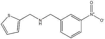 [(3-nitrophenyl)methyl](thiophen-2-ylmethyl)amine Struktur