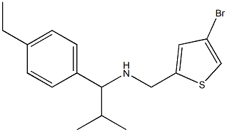 [(4-bromothiophen-2-yl)methyl][1-(4-ethylphenyl)-2-methylpropyl]amine Struktur