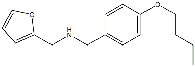 [(4-butoxyphenyl)methyl](furan-2-ylmethyl)amine Struktur