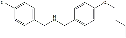 [(4-butoxyphenyl)methyl][(4-chlorophenyl)methyl]amine Struktur