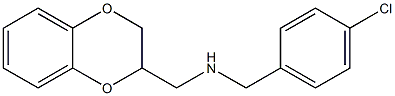 [(4-chlorophenyl)methyl](2,3-dihydro-1,4-benzodioxin-2-ylmethyl)amine Struktur