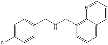 [(4-chlorophenyl)methyl](quinolin-8-ylmethyl)amine Struktur