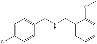 [(4-chlorophenyl)methyl][(2-methoxyphenyl)methyl]amine Struktur