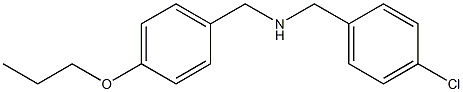 [(4-chlorophenyl)methyl][(4-propoxyphenyl)methyl]amine Struktur