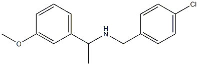 [(4-chlorophenyl)methyl][1-(3-methoxyphenyl)ethyl]amine Struktur