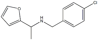 [(4-chlorophenyl)methyl][1-(furan-2-yl)ethyl]amine Struktur