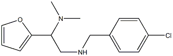 [(4-chlorophenyl)methyl][2-(dimethylamino)-2-(furan-2-yl)ethyl]amine Struktur