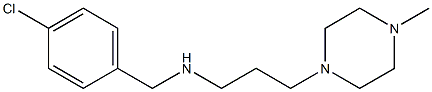 [(4-chlorophenyl)methyl][3-(4-methylpiperazin-1-yl)propyl]amine Struktur