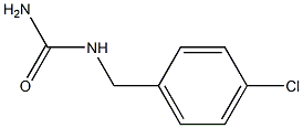 [(4-chlorophenyl)methyl]urea Struktur