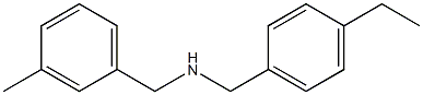 [(4-ethylphenyl)methyl][(3-methylphenyl)methyl]amine Struktur