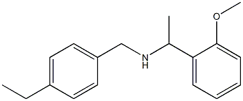 [(4-ethylphenyl)methyl][1-(2-methoxyphenyl)ethyl]amine Struktur