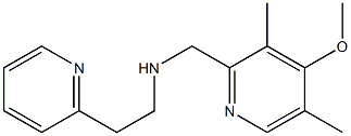 [(4-methoxy-3,5-dimethylpyridin-2-yl)methyl][2-(pyridin-2-yl)ethyl]amine Struktur