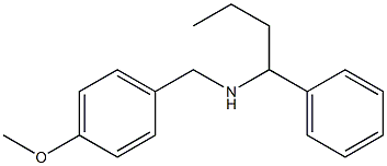 [(4-methoxyphenyl)methyl](1-phenylbutyl)amine Struktur