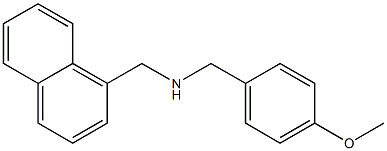 [(4-methoxyphenyl)methyl](naphthalen-1-ylmethyl)amine Struktur