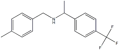 [(4-methylphenyl)methyl]({1-[4-(trifluoromethyl)phenyl]ethyl})amine Struktur