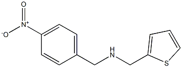 [(4-nitrophenyl)methyl](thiophen-2-ylmethyl)amine Struktur