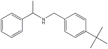 [(4-tert-butylphenyl)methyl](1-phenylethyl)amine Struktur