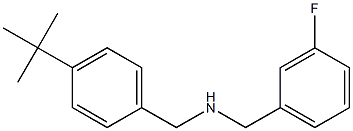 [(4-tert-butylphenyl)methyl][(3-fluorophenyl)methyl]amine Struktur