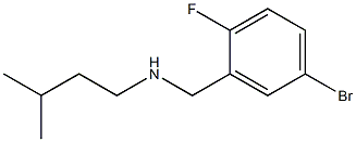 [(5-bromo-2-fluorophenyl)methyl](3-methylbutyl)amine Struktur