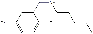 [(5-bromo-2-fluorophenyl)methyl](pentyl)amine Struktur