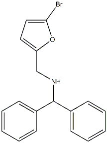 [(5-bromofuran-2-yl)methyl](diphenylmethyl)amine Struktur