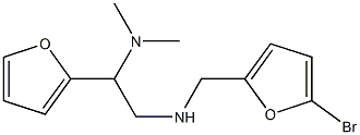 [(5-bromofuran-2-yl)methyl][2-(dimethylamino)-2-(furan-2-yl)ethyl]amine Struktur