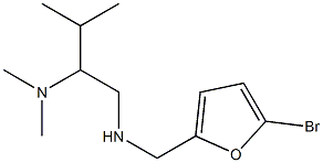 [(5-bromofuran-2-yl)methyl][2-(dimethylamino)-3-methylbutyl]amine Struktur